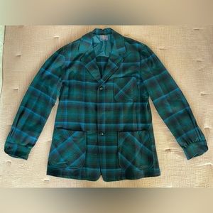 Pendleton vintage wool plaid blazer